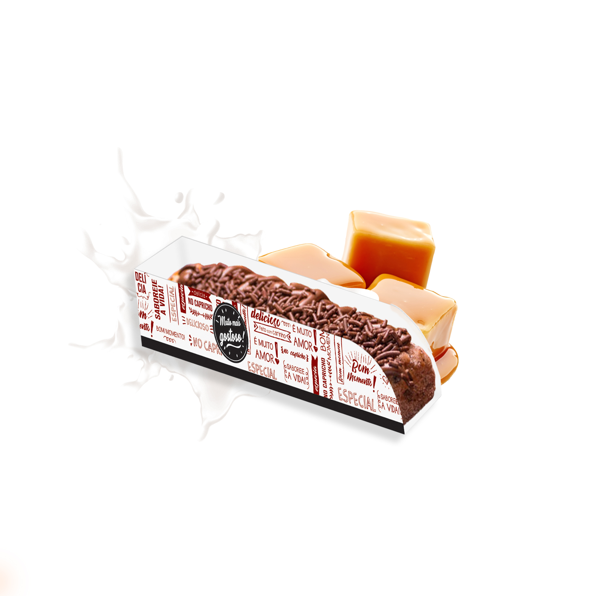 EMBALAGEM CAIXA MINI CHURROS - MOD 2 - 50 UNIDADES