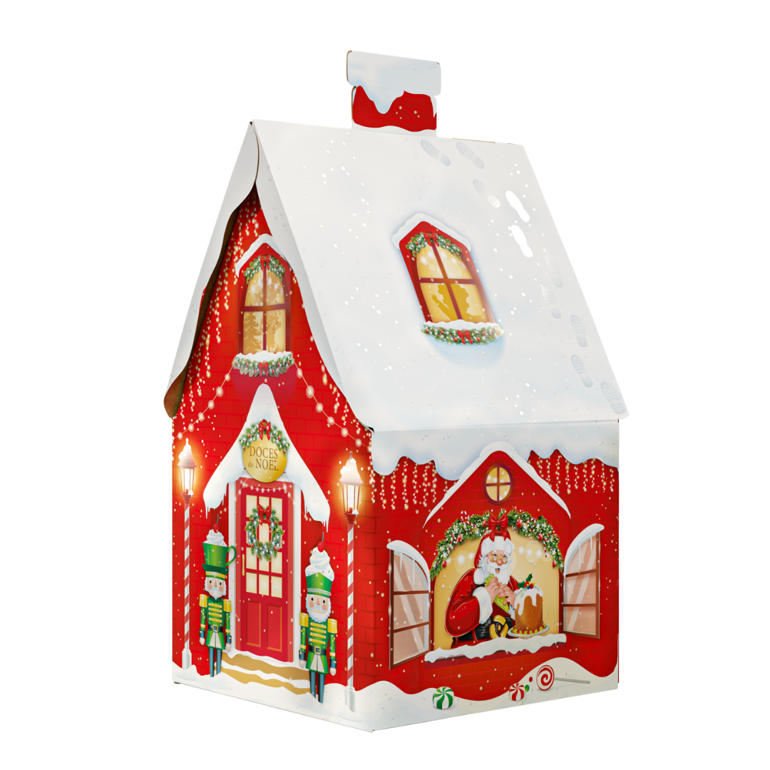 Embalagem para Panetone - Casa do Noel - Pris Embalagens