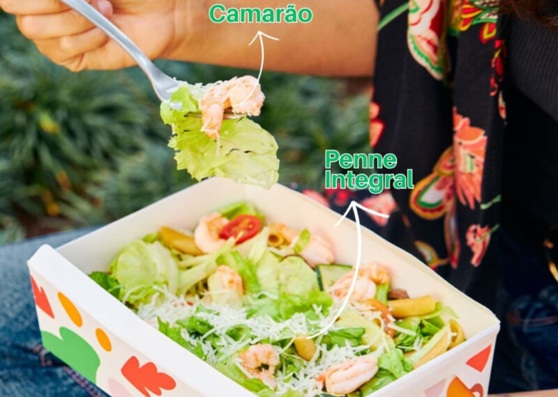 Embalagem para Salada de Papel Scuadra