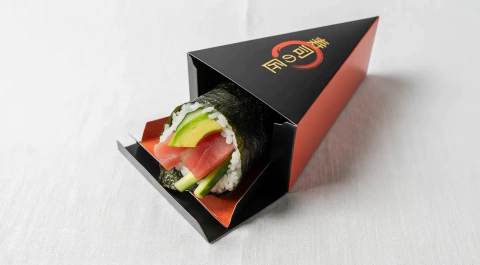 Embalagem Temaki c/berço - 16 x 10 x 6cm - A partir de R$ 299 und.