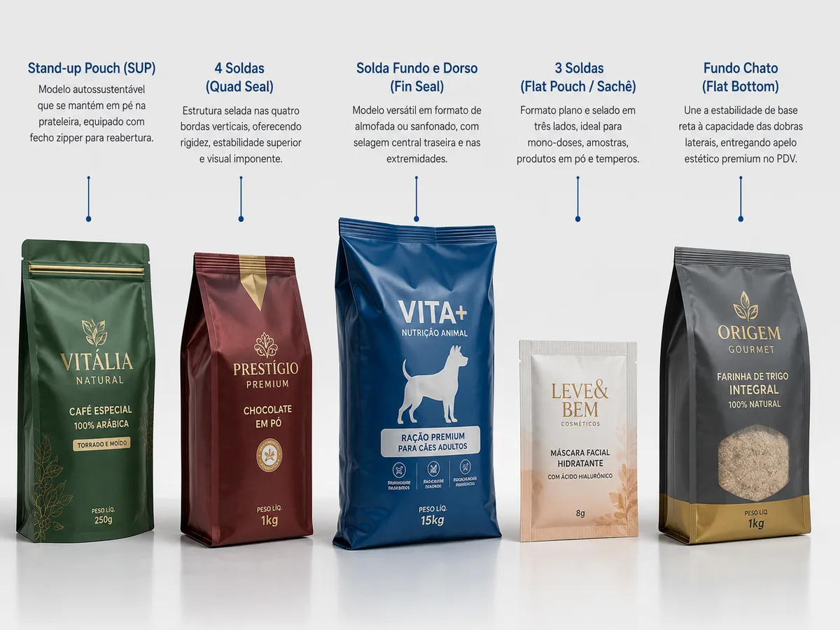 Embalagens Laminadas para Alimentos, Farmacêuticos, Cosméticos e Higiene