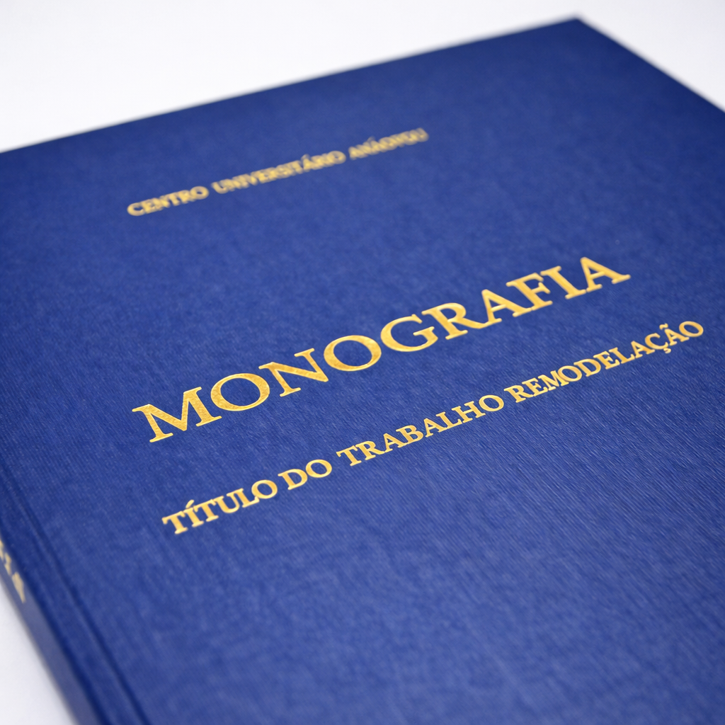 Encadernação Capa Dura para TCC e Monografia
