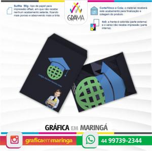Envelope Extra Pequeno 17,5 x 24,5 cm Papel Couchê 90g 4x0 Sem revestimento Corte/Vinco e Cola