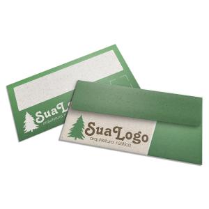 Envelope Papel Reciclato Envelope Carta 23x11,5cm Papel Reciclato 90g 4x0