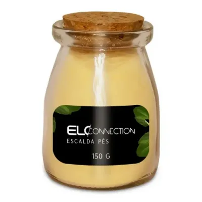 Escalda Pes em Pote de Vidro 150g Personalizado
