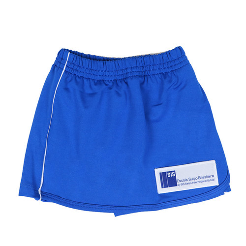 Escola Suíço-Brasileira Saia Short Azul