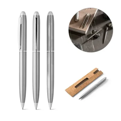 Esferografica Com Corpo em Aco Inox Lnr91780