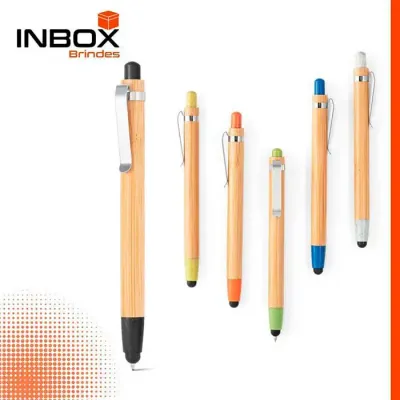 Esferografica de Bambu Com Ponteira Touch