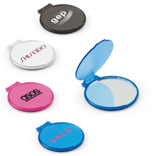 ESP 0210 - Espelho personalizado para maquiagem plástico coloridos