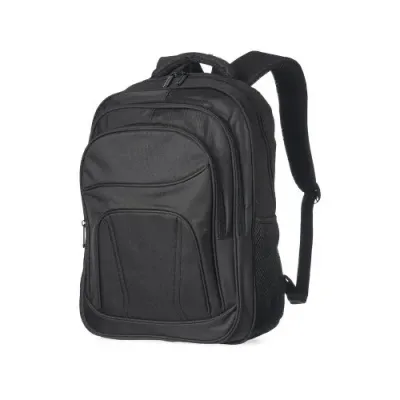 Espaço de sobra para sua marca! A Mochila de Nylon 30L é robusta e ideal para viagens de negócios ou para a rotina intensa do dia a dia