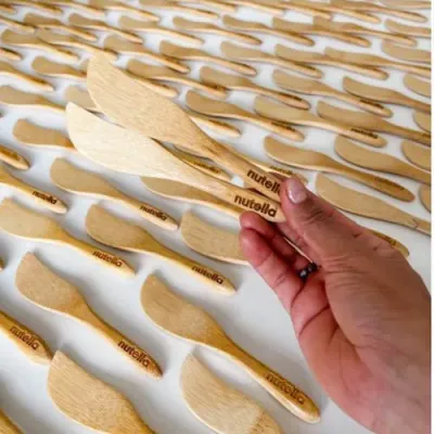 Espátulas Bambu Personalizada