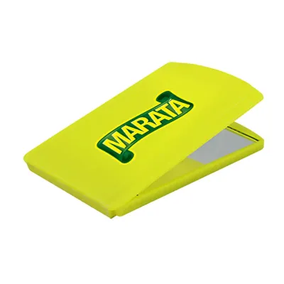 Espelho de Bolsa Amarelo Neon Plastico Premium