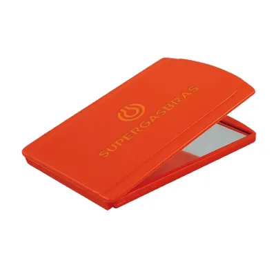 Espelho de Bolsa Laranja Neon Plastico Premium