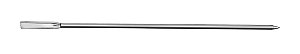 Espeto Inox Duplo Cabo Fundido 104cm x 6mm (cabo 15cm) -