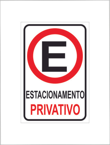 Estacionamento privativo 20x30 - Pacote com 12un