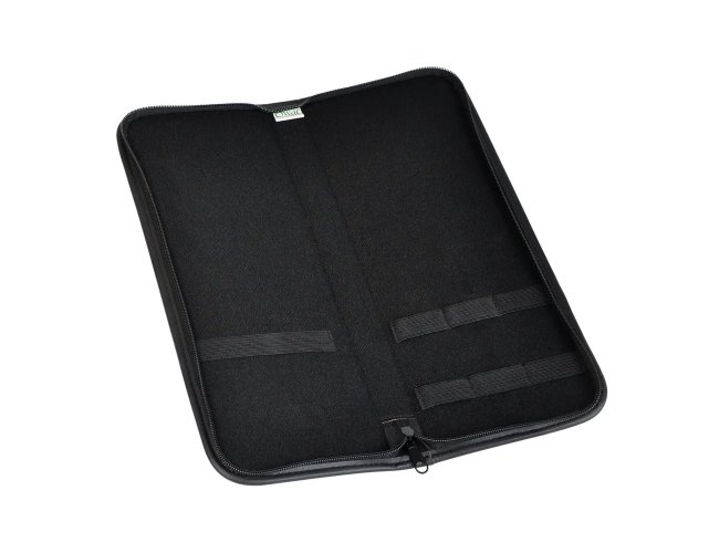 Estojo Em Material Sintético Preto Para 3 Peças