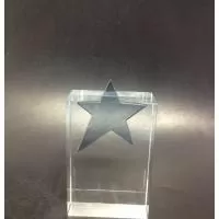 Estrela De Cristal Personalizada