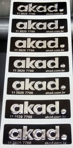 Etiqueta Adesiva em Relevo
