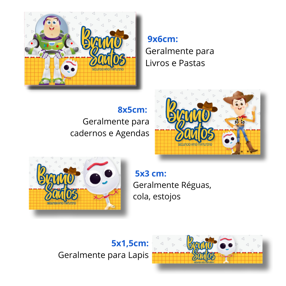 Etiqueta Escolar Personalizada