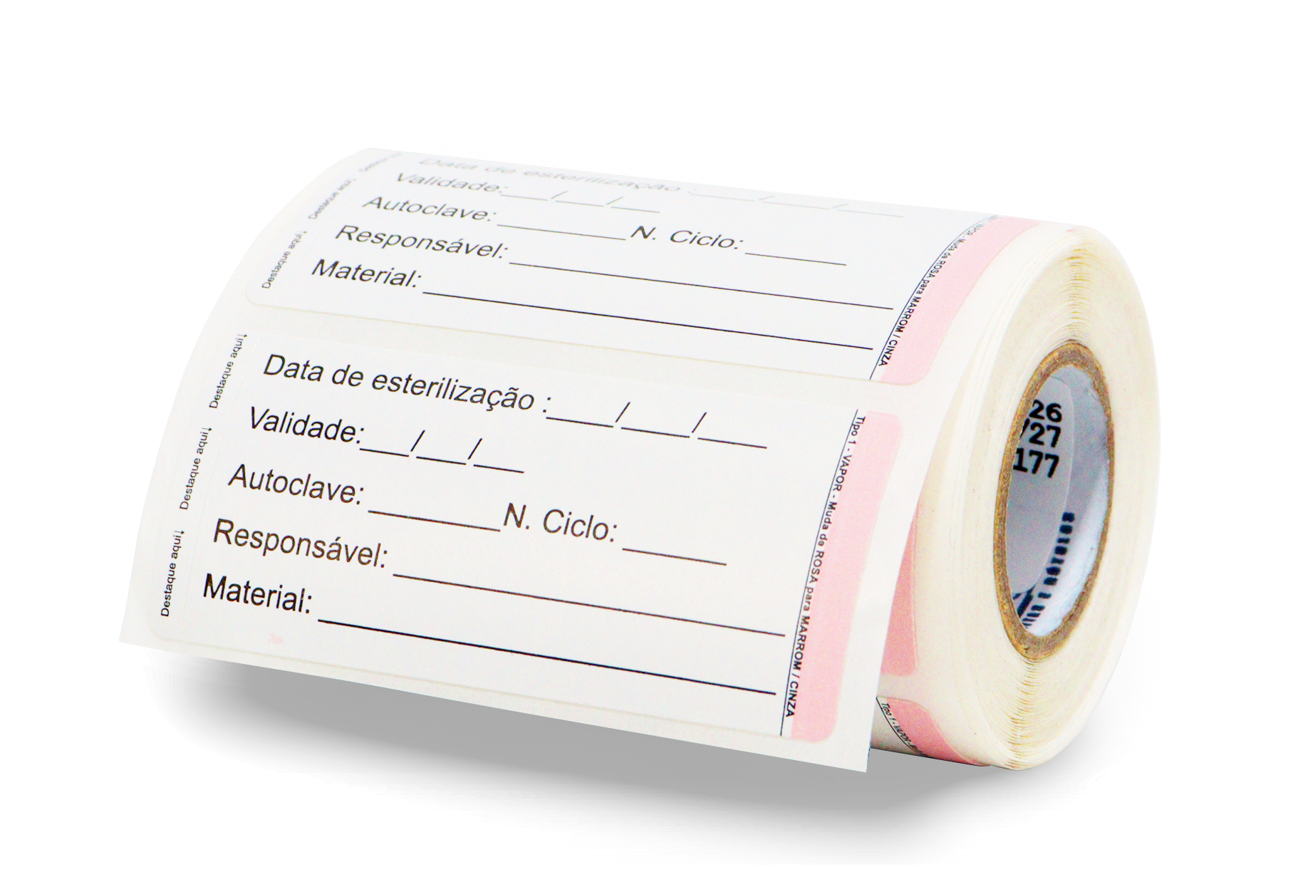 Etiqueta para autoclave com indicador químico (250 unidades)