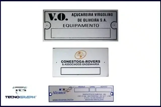 Etiquetas de Patrimônio em Alumínio