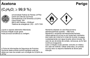 Etiquetas obrigatórias - Risco químico
