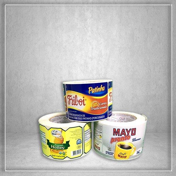 Etiquetas para indústria alimentícia