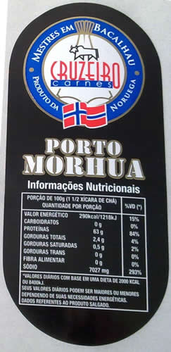 Etiquetas para Produtos Gordurosos