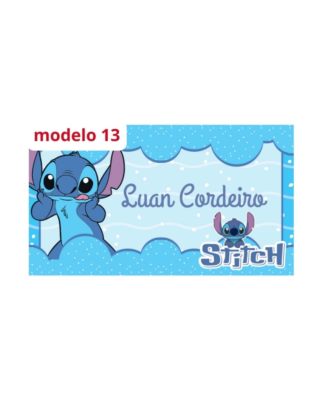 Etiquetas Termocolantes - Stitch