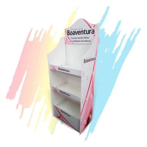 Expositor 3 Prateleiras - 33,5L x 52P x 140A cm