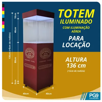 Expositor Com Iluminacao Aerea