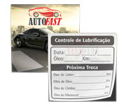 Adesivos troca de óleo personalizado — foto 3