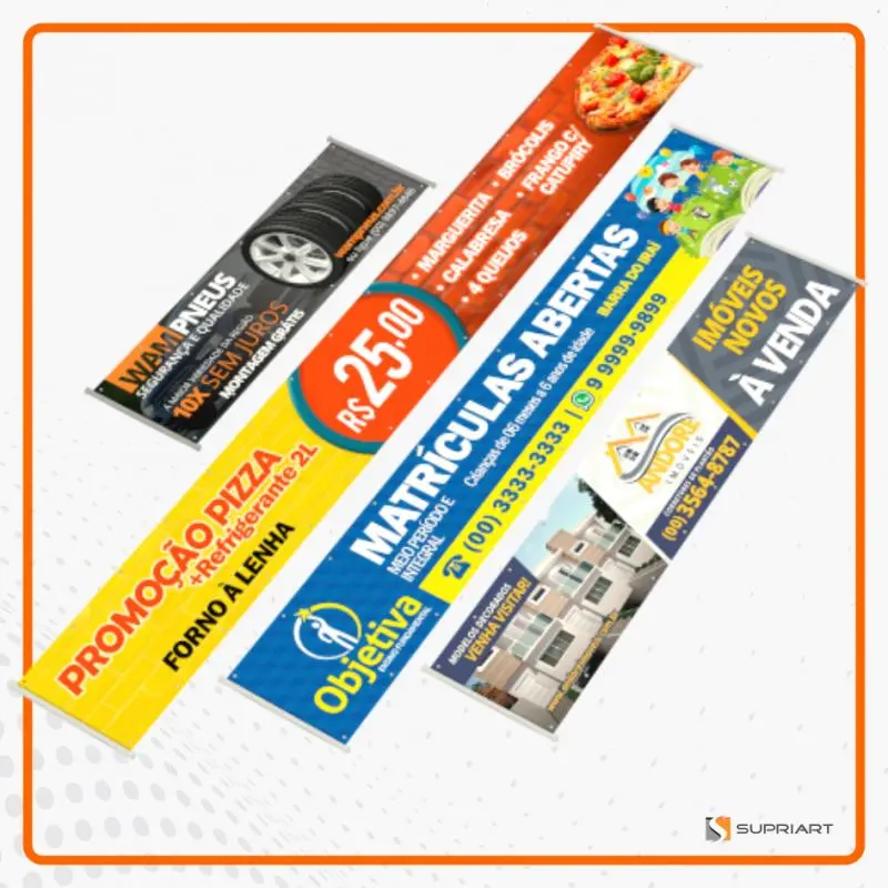 Faixa lona personalizada