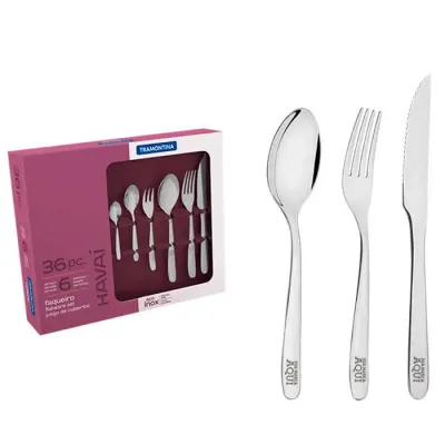 Faqueiro Aco Inox 36pcs Havai Tramontina