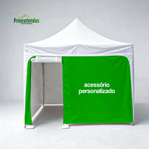 Fechamento com Porta para Tendas Personalizado | Acesso Prático, Proteção e Identidade Visual