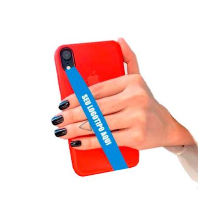 Fita para celular azul, facilita na digitação , Selfie e protege contra quedas
