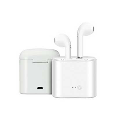 Fone bluetooth plástico com case carregador