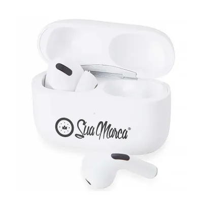 Fone Personalizado Bluetooth c Case Carregador