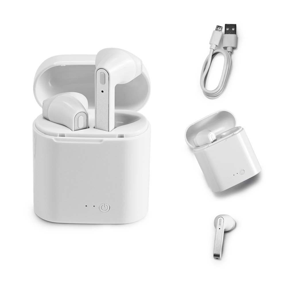 Fones de ouvido wireless em ABS e autonomia de 6h -