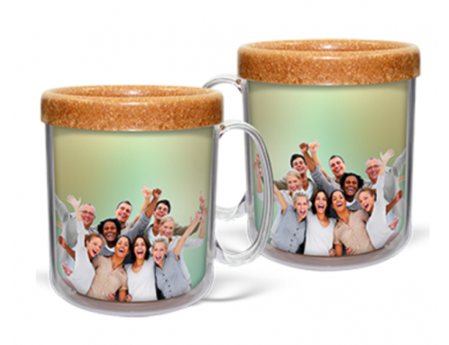 Foto Caneca Térmica Madeira 300ml