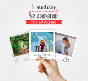 Foto Imã Polaroid 7x9 cm Papel fotográfico + Manta Magnética 4x0