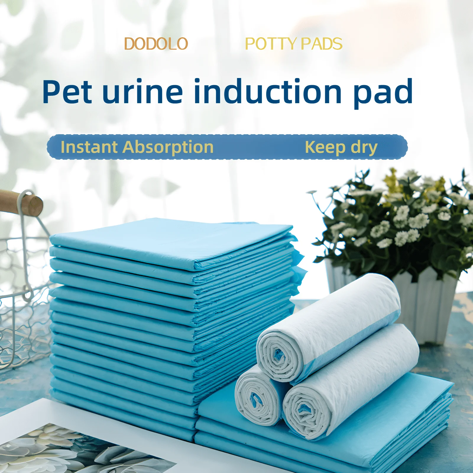 Fraldas Descartáveis Absorventes para Cães com Superfície Secagem Rápida - Kit Completo de Almofadas de Treinamento para Filhotes, 20 a 100 Peças