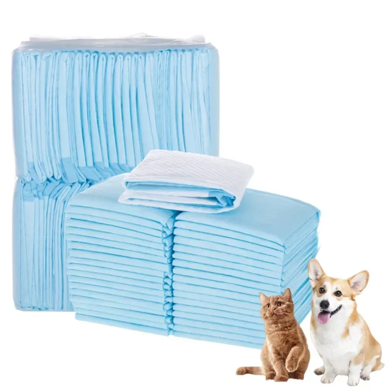 Fraldas Descartáveis Super Absorventes para Cães com Superfície Secagem Rápida - Almofadas para Treinamento de Filhotes em Pacotes de 20, 40, 50 e 100 Unidades