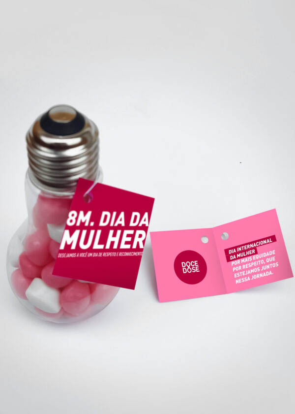 Frasco Lâmpada - Dia da Mulher