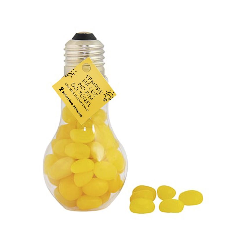 Frasco Lâmpada Setembro Amarelo