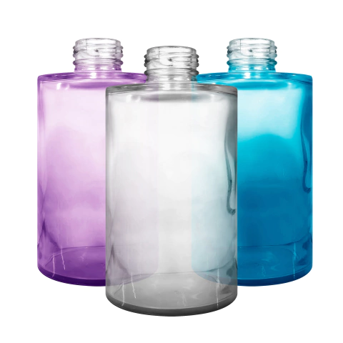 Frasco Vidro Picolo Alto Cilindrico 250ml 28/410 - Escolha a Cor