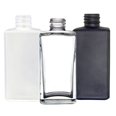 Frasco Vidro Square 250ml 28/410 - Escolha a Cor