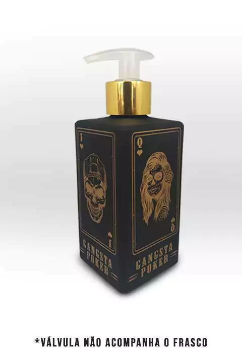 Frasco Vidro Square 250ml 28/410 - Gangsta Poker