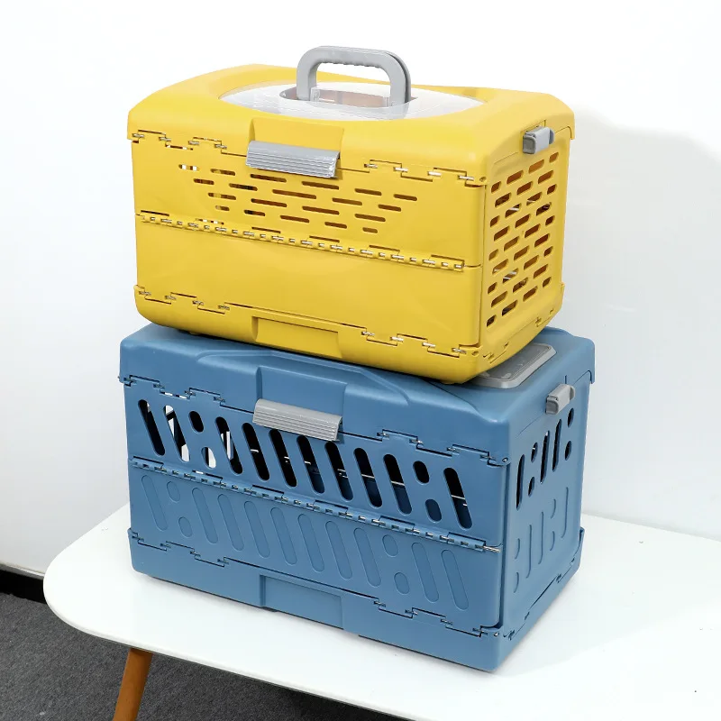 Gaiola Dobrável Portátil para Gato - Flight Case Kennel Respirável para Viagens e Check-in