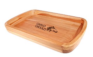 Gamela Madeira 45x28x4,5cm - CAVALO CRIOULO -